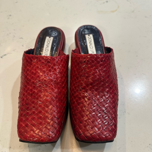 Donald J. Pliner Shoes - Donald J. Pliner Scarlet Woven Mules